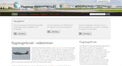 Desktop Screenshot of flugzeuginfo.net