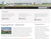 Tablet Screenshot of flugzeuginfo.net